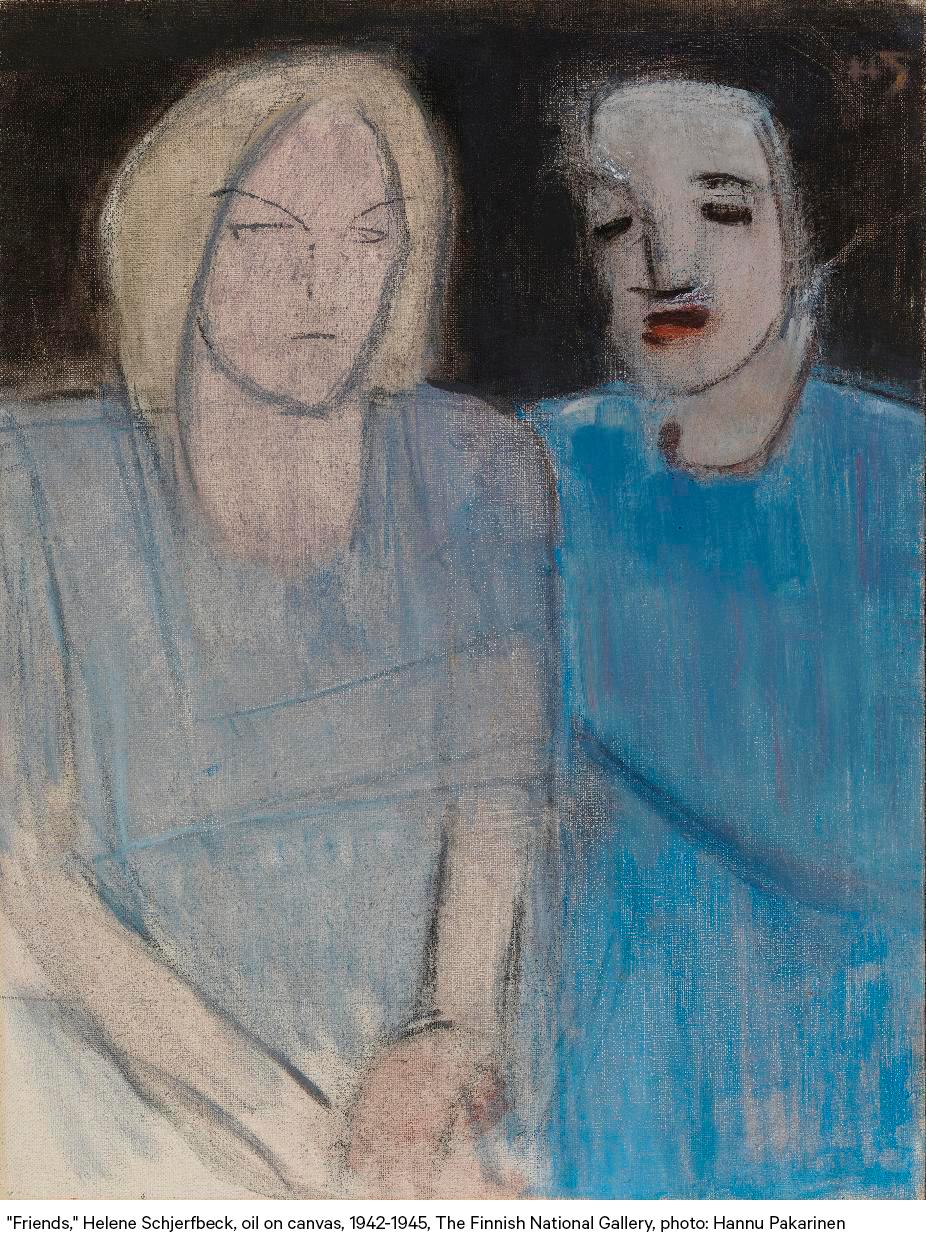 Helene Schjerfbeck, "Vännerna".