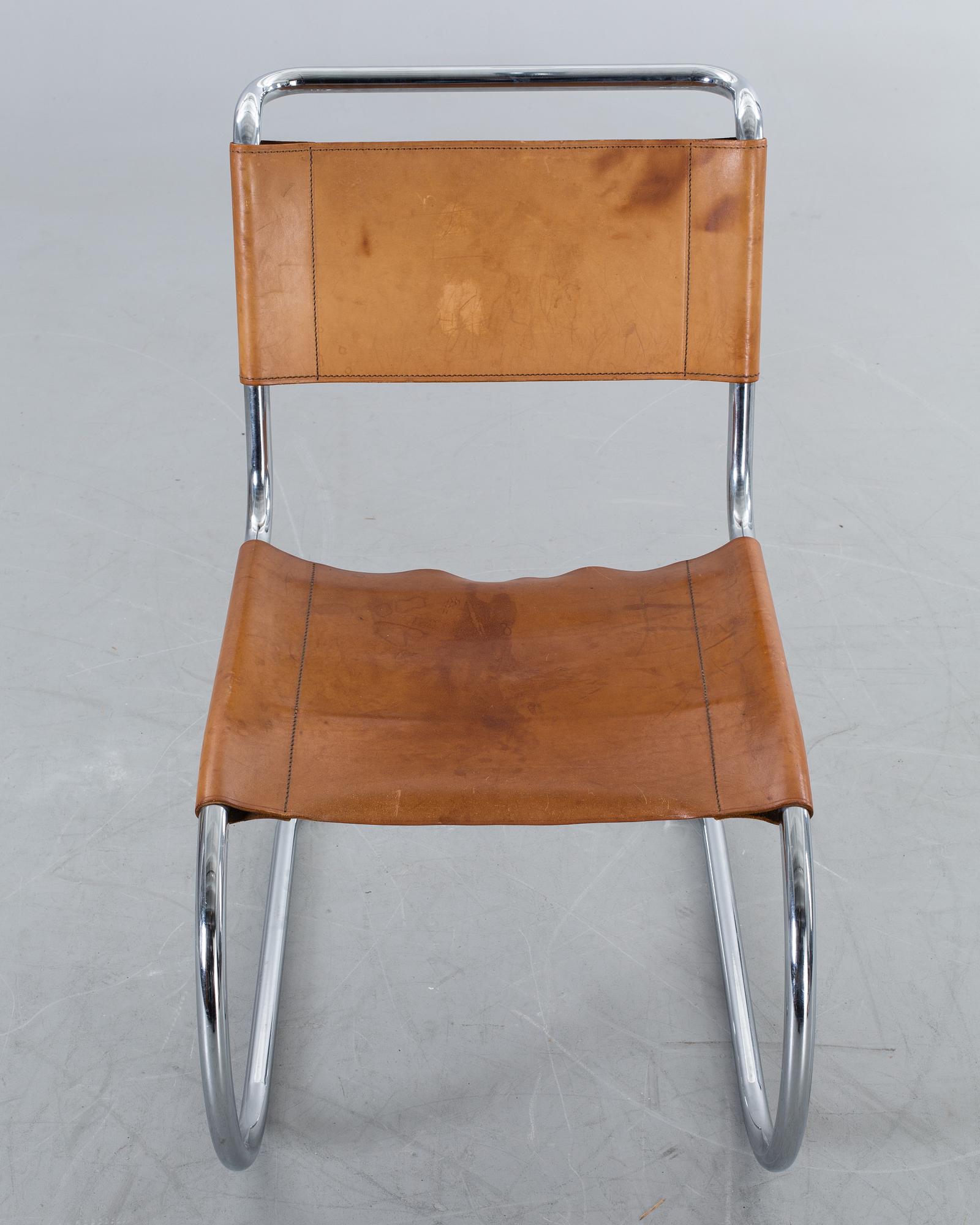 A MIES VAN DER ROHE MR10 CHAIR, THONET.