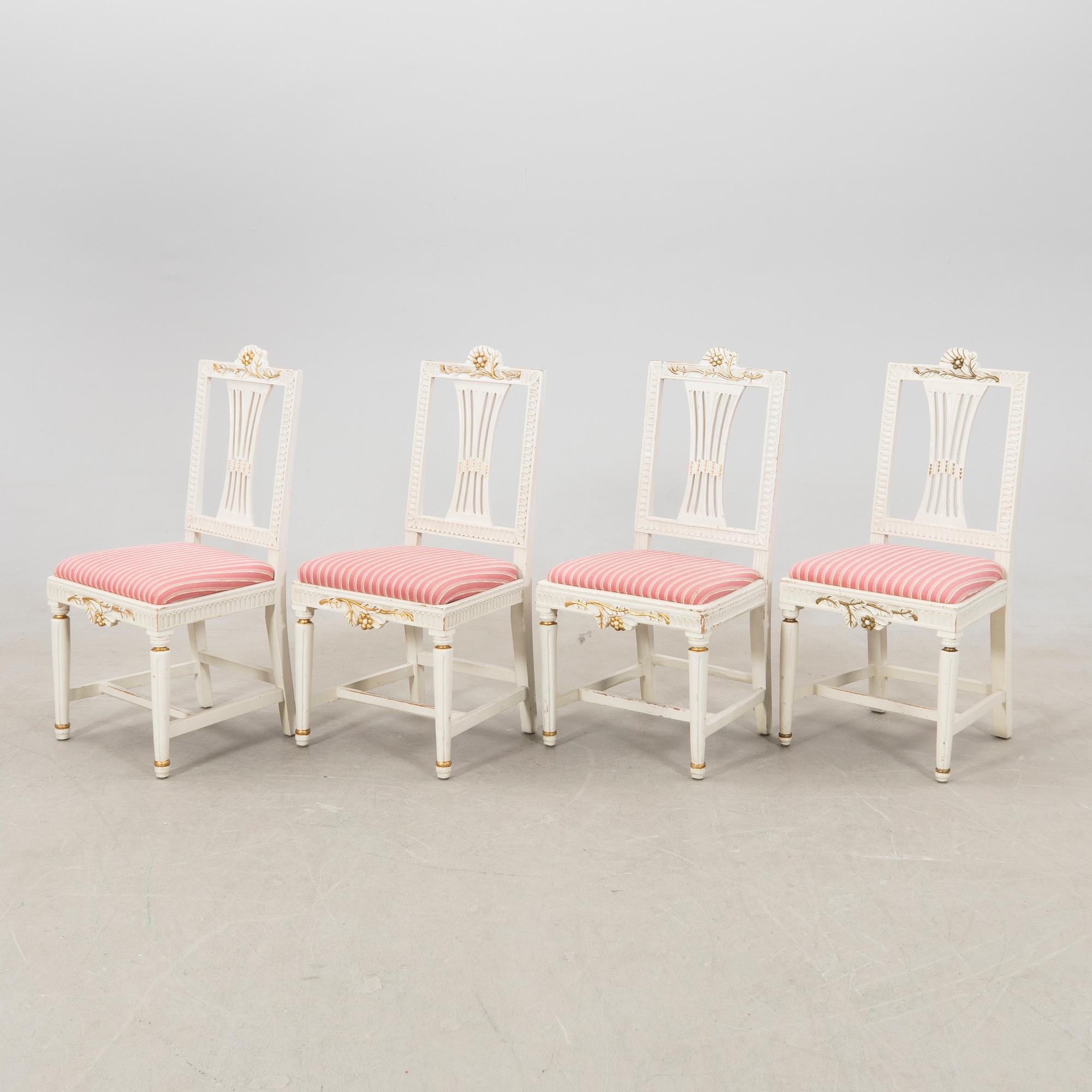 Chairs 8 pcs Empire and Empire style 18th/19th century.