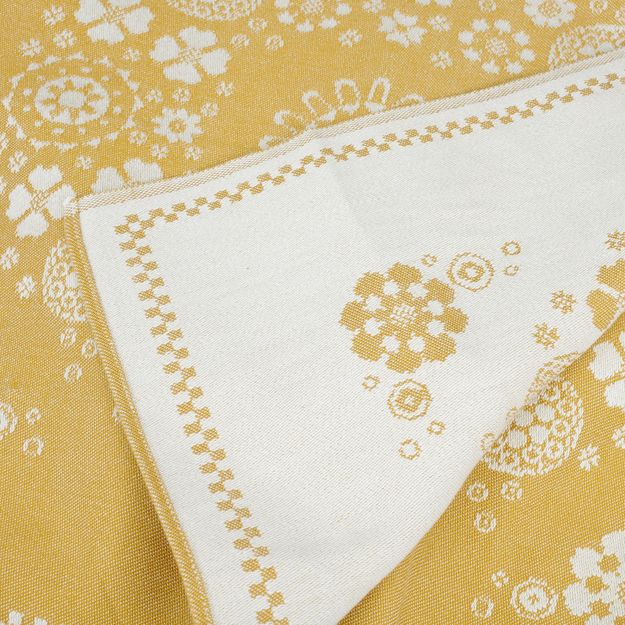 DUK samt SERVETTER, 13 delar, bomull, Georg Jensen, Danmark.