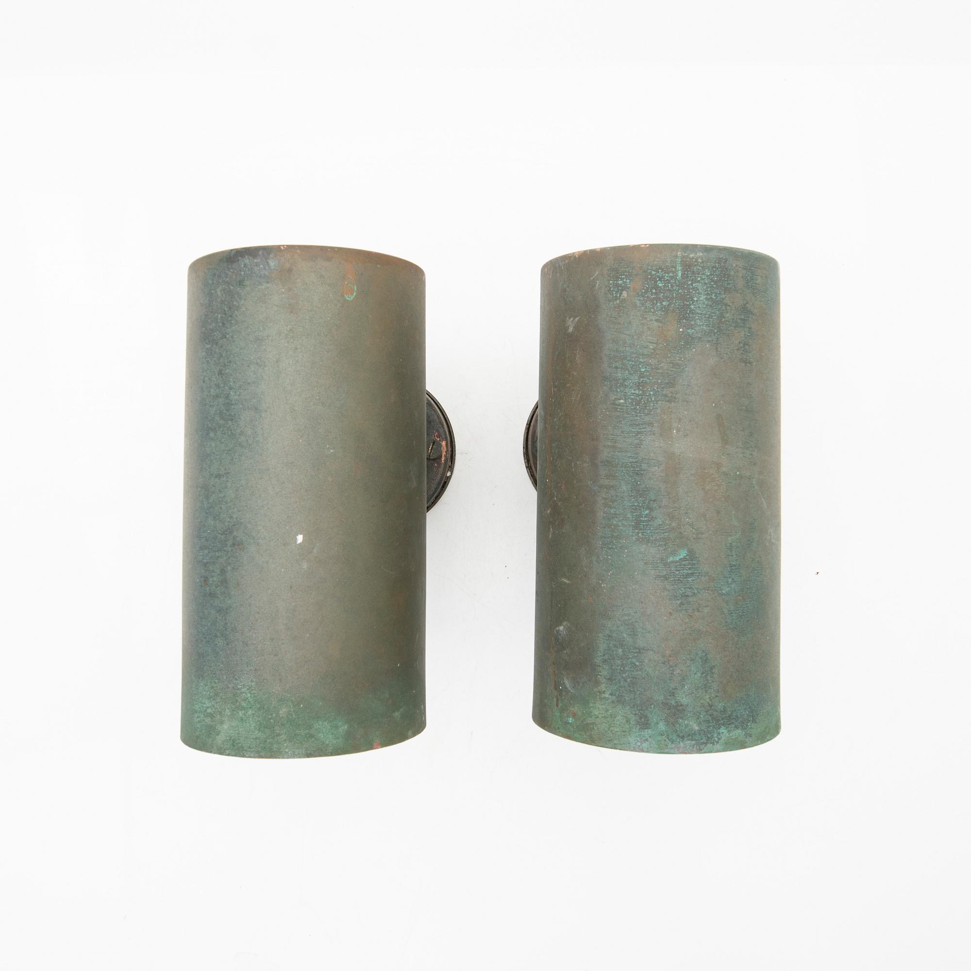 Hans-Agne Jakobsson, wall lamps, a pair, "C627", Markaryd, 1950s.