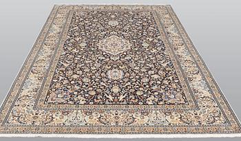 A Nain carpet, part silk, so-called 6 LAA, approx. 324 x 210 cm.