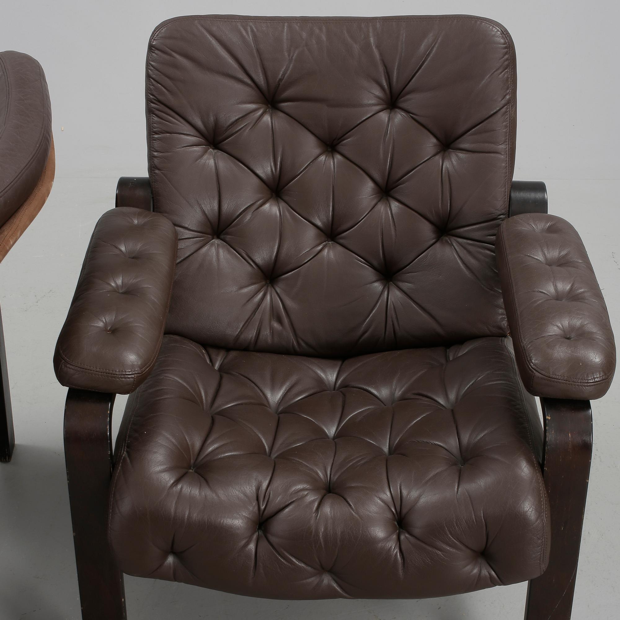 FÅTÖLJER, ett par, Finland, 1900-talets andra hälft.