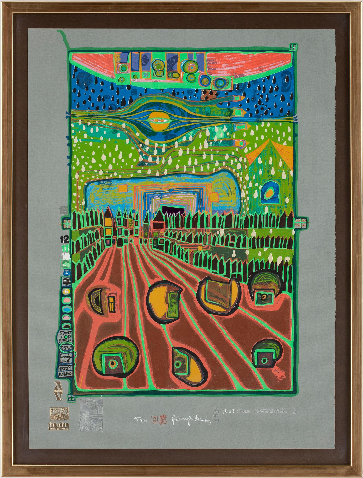 FRIEDENSREICH HUNDERTWASSER, "Look at it on a rainy day (The Regentag Portfolio)".