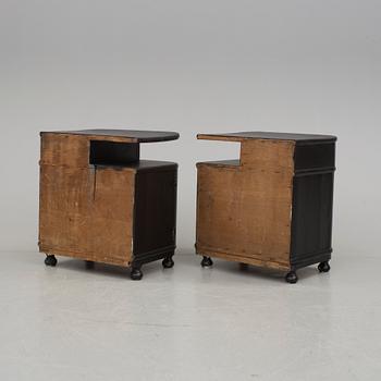 SÄNGBORD, ett par. 1930-tal.