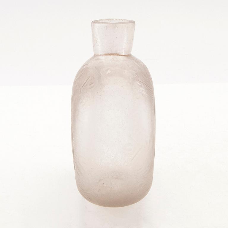 A Swedish Henrikstorp glass bottle, dated 1747.