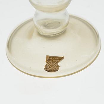 A SET OF 19 SIMILAR WHITE WINE GLASSES, Gullaskruf and Royal Krona, second half of the 20th century.