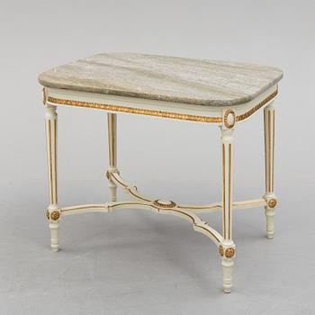 A first half of the 20th century Gustavian style five pcs furniture suite.