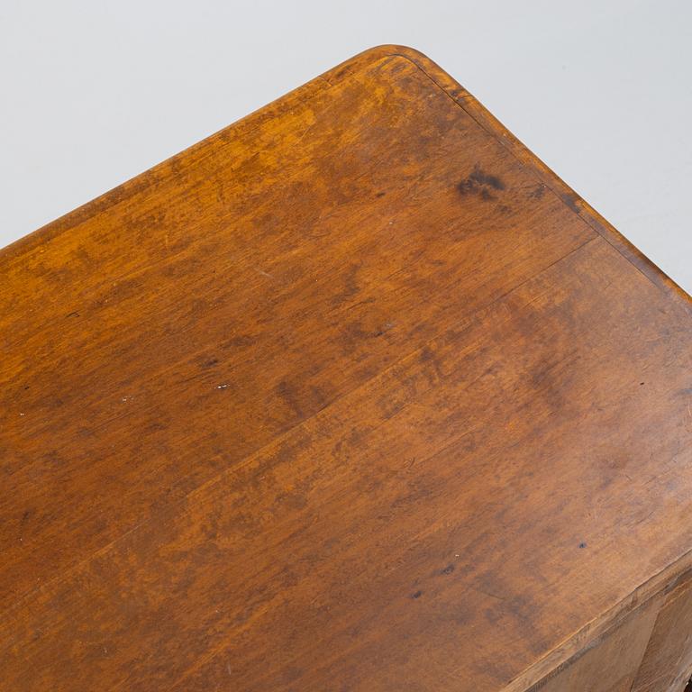 A birch-veneered dresser, second half of the 19th century.