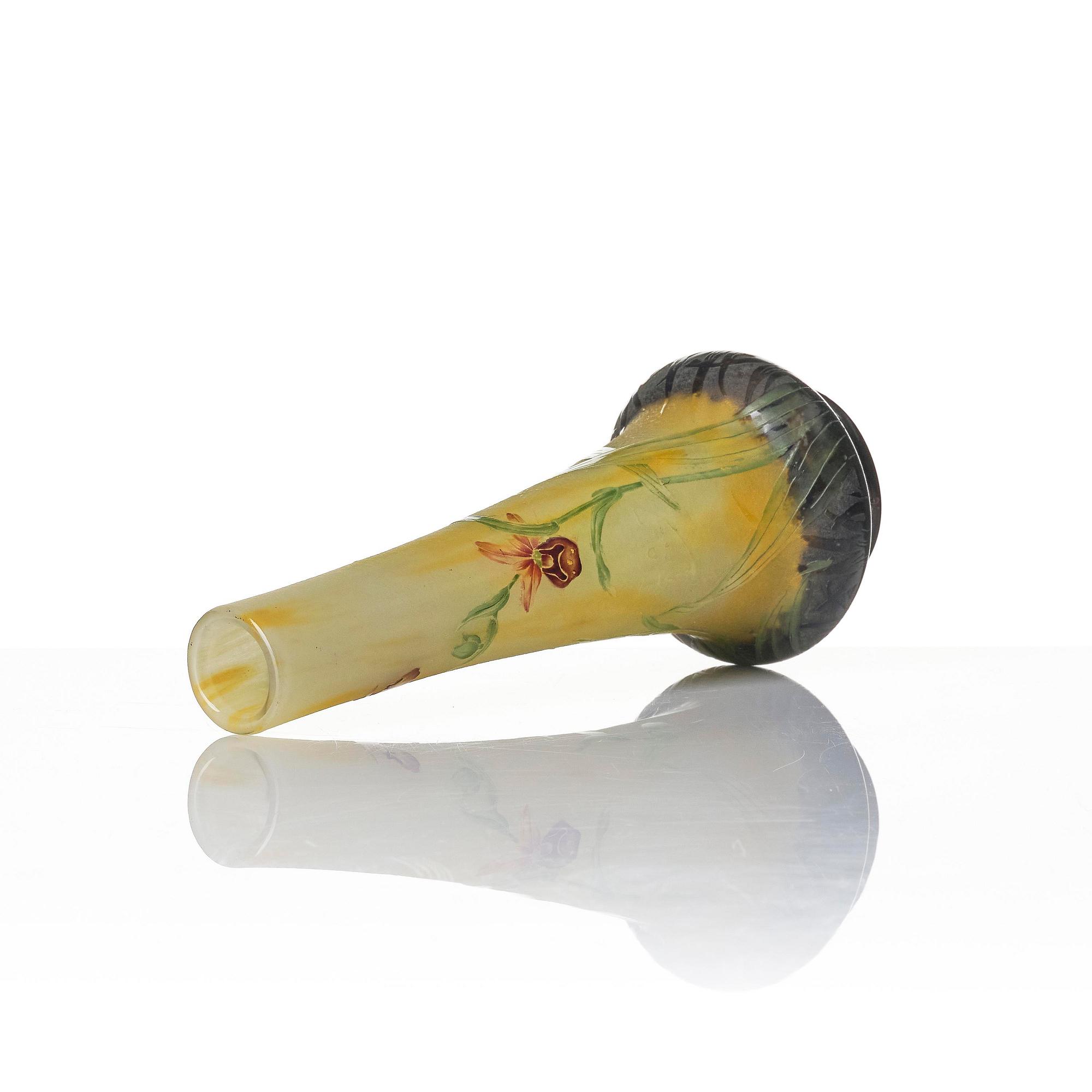 Daum Frères, an Art Nouveau cameo glass vase, Nancy, France.