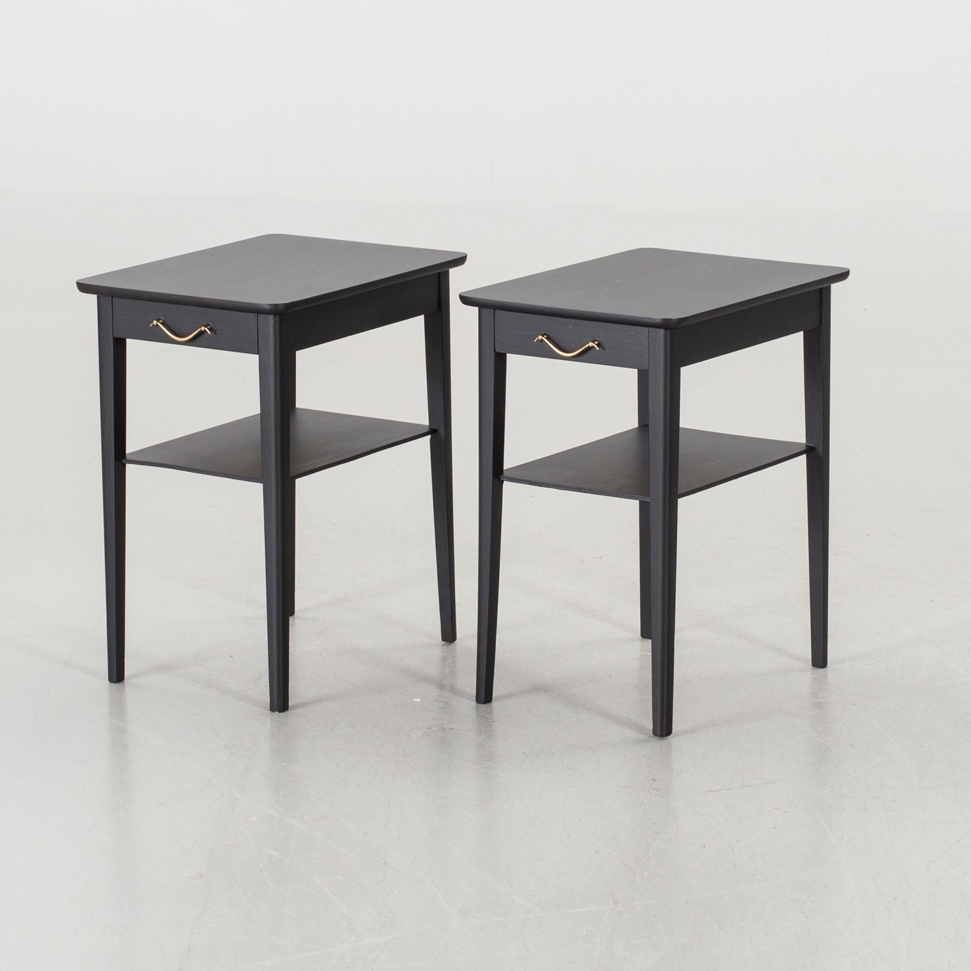 NATTDUKSBORD, ett par, 1950-tal.