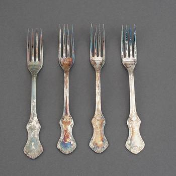 43 pieces silver flat ware 'Patricia' MEMA, Lidköping, 1978-79.