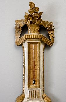 BAROMETERFODRAL, trä, 1700-tal.