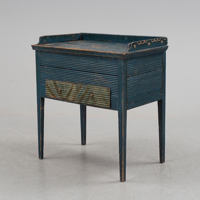 A traditional folk art table from Ljusdal Hälsingland dated 1850.