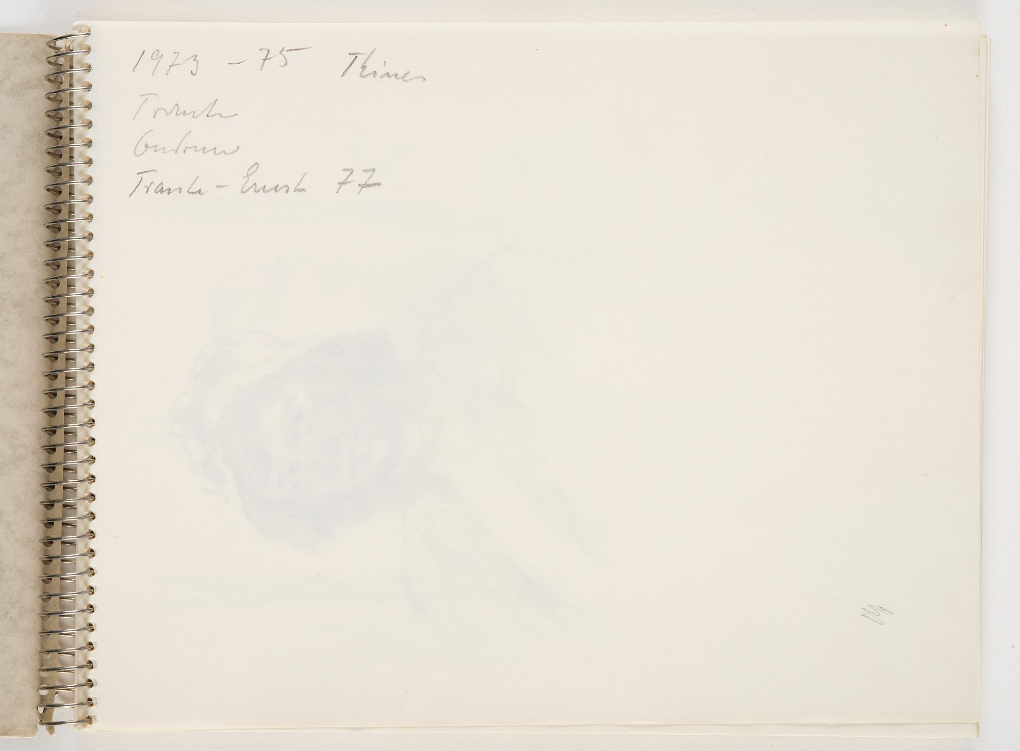 Lotte Laserstein, Sketchbook with approximately 42 drawings, of which 1 is signed.