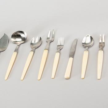 BESTICKSCHATULL med BESTICK ca 113 + 9 dlr, Stigbolaget Malmö 1960-tal.