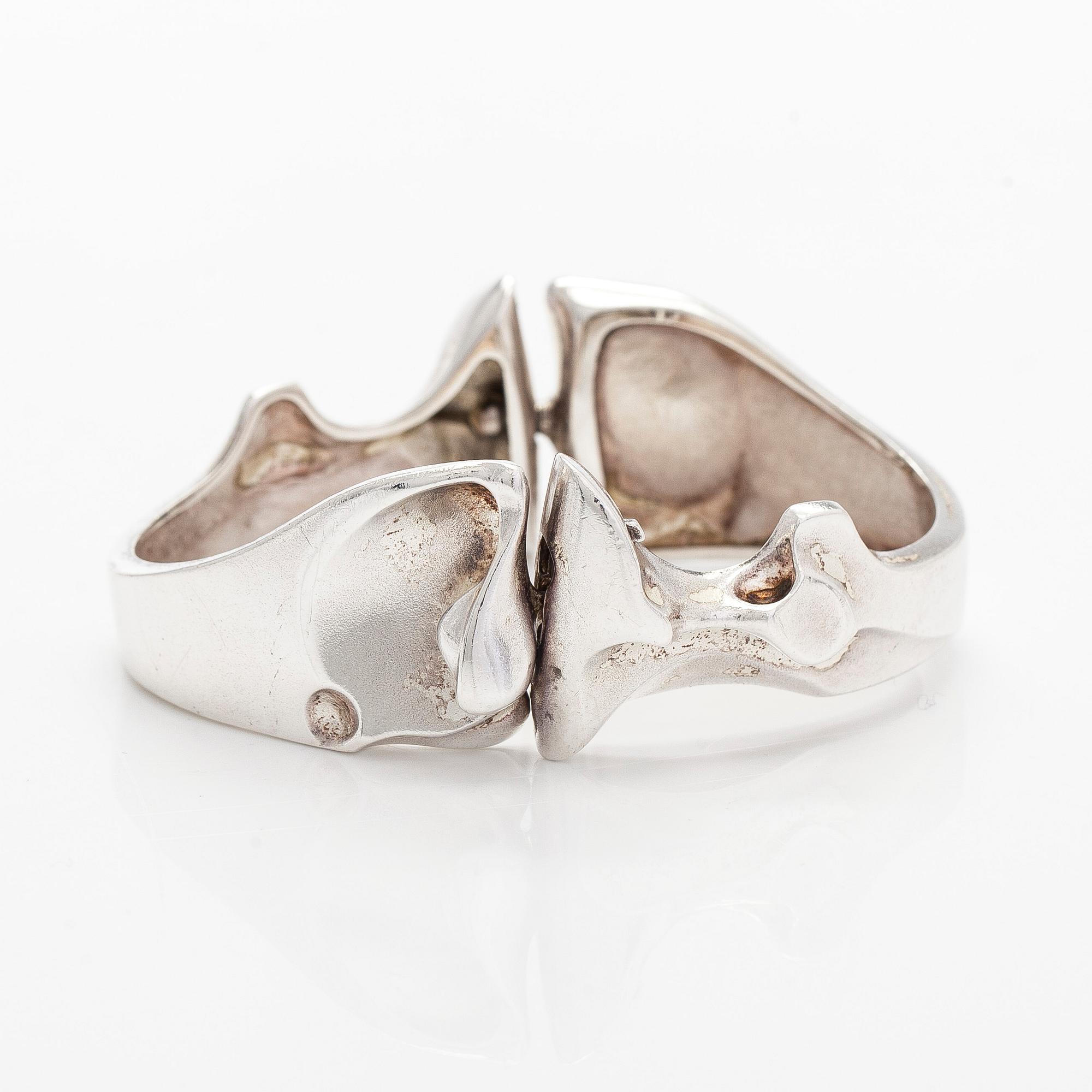 Björn Weckström, bracelet, "Zelda", silver. Lapponia, 1982.