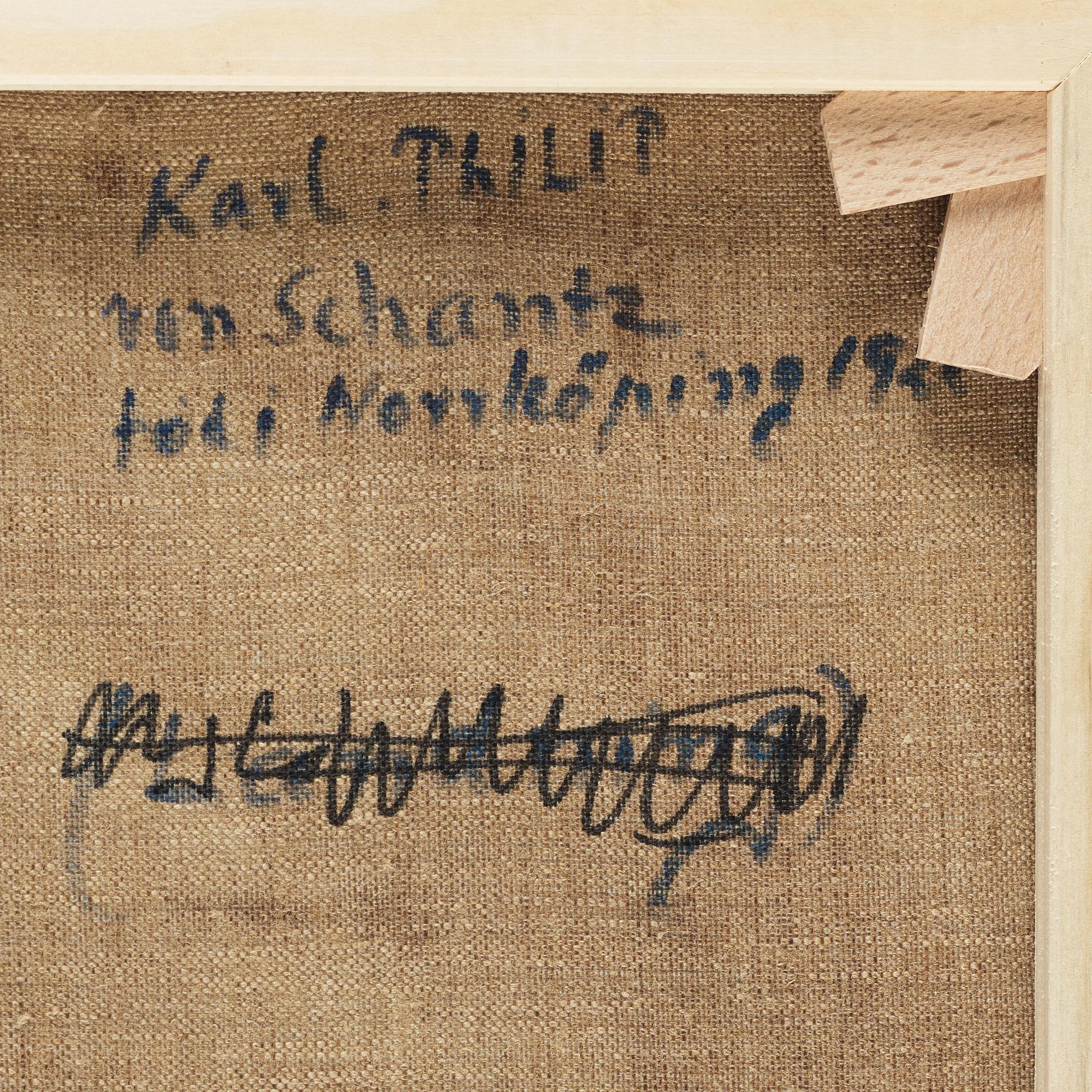 Philip von Schantz, oil on canvas. Signed and dated -88.