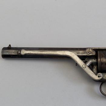 A English double-trigger Tranter revolver from the mid 19th century.