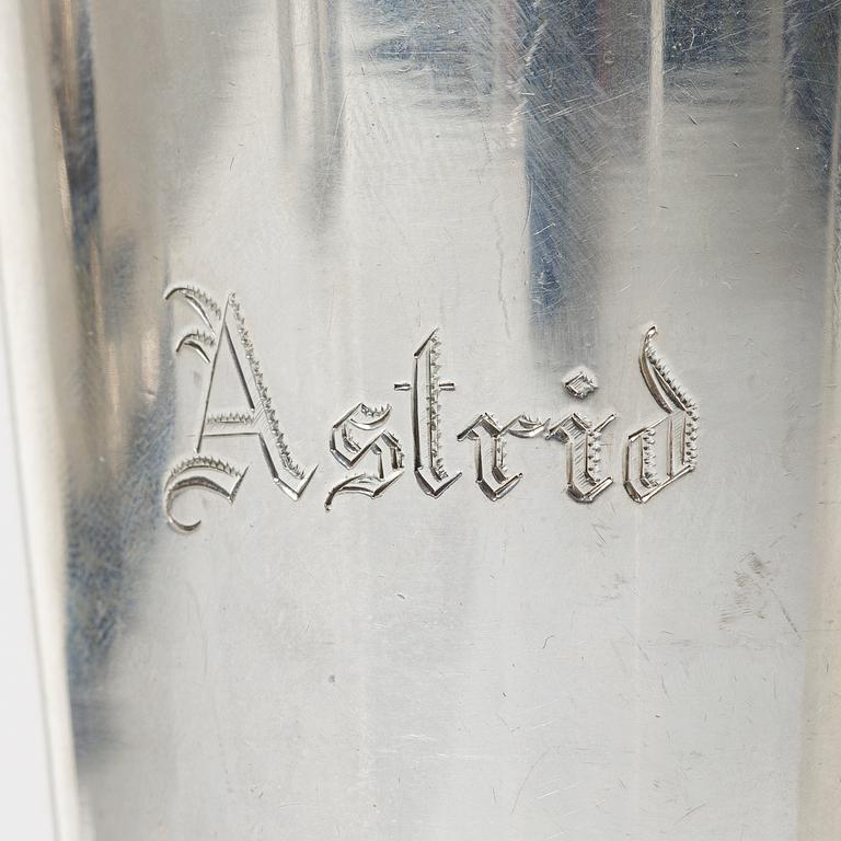 A lot of silver, 8 pieces, including with mark of KG Markströms, Uppsala 1897.