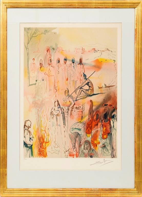 Salvador Dalí, "Tancred's oath", ur: "Three plays by the Marquis de Sade", 1969.