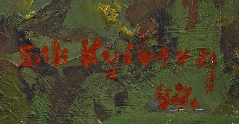 ERIK KYLBERG, olja på pannå, signerad och daterad 44?.