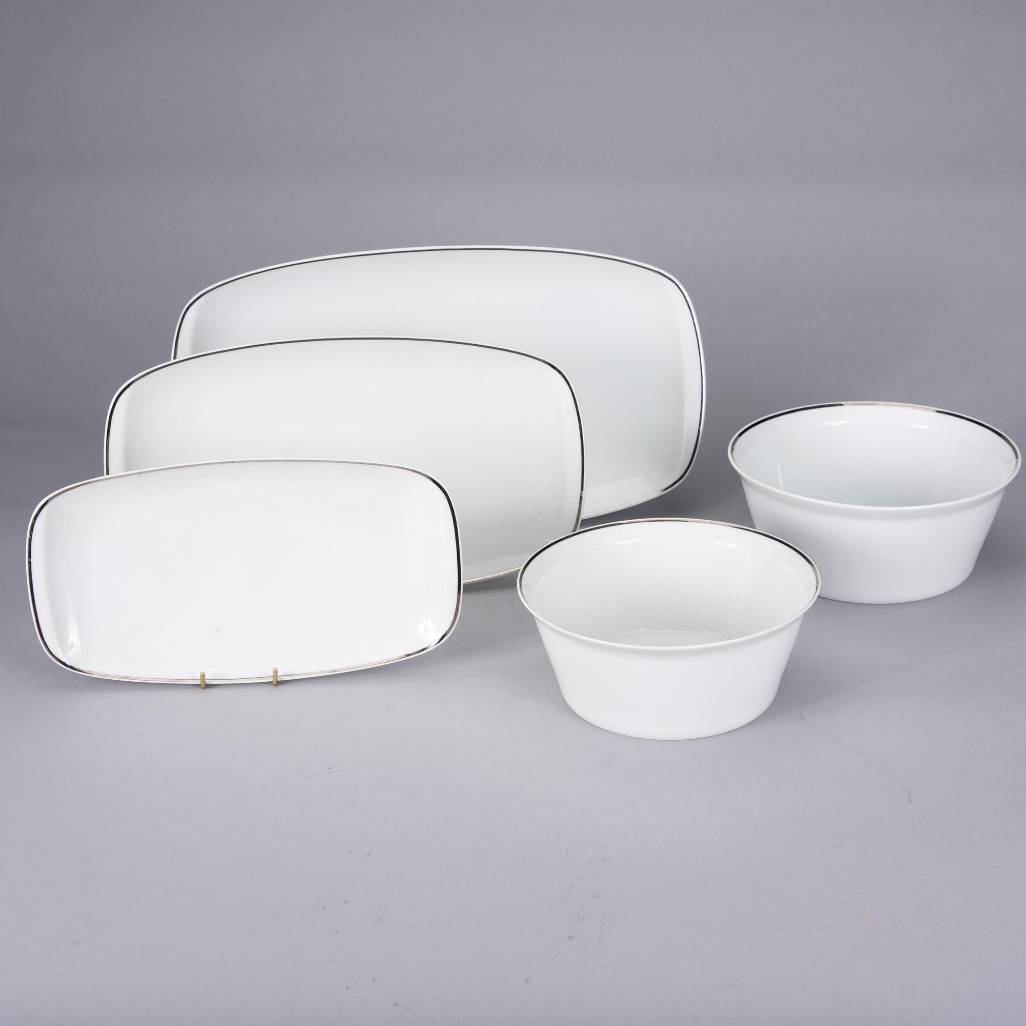 SERVIS, 67 delar, porslin, Rosenthal "Studio-linie". 1980-tal.