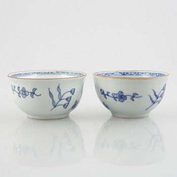 Twelve pieces of "Nejlika" porcelain, from IKEAs' 18th century series, Sweden, 1990's.