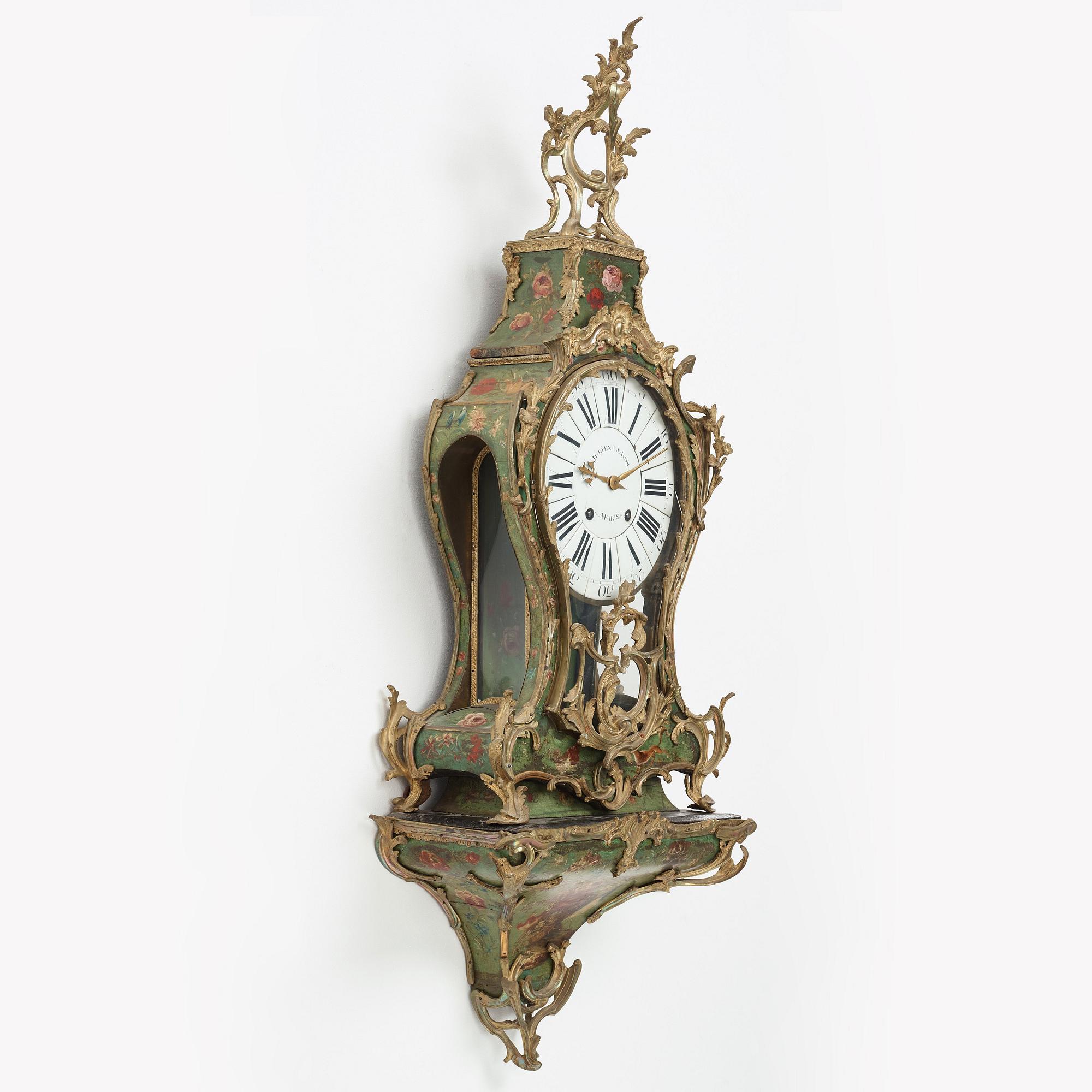 KONSOLUR, Frankrike 1700-talets första hälft, märkt Julien Le Roy A Paris (verksam till 1759), Louis XV.