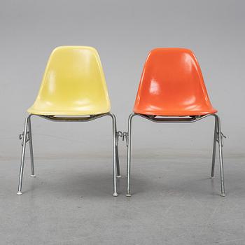 Charles and Ray Eames, A pair of 'DSS' chairs for Herman Miller, second half of the 20th-century.