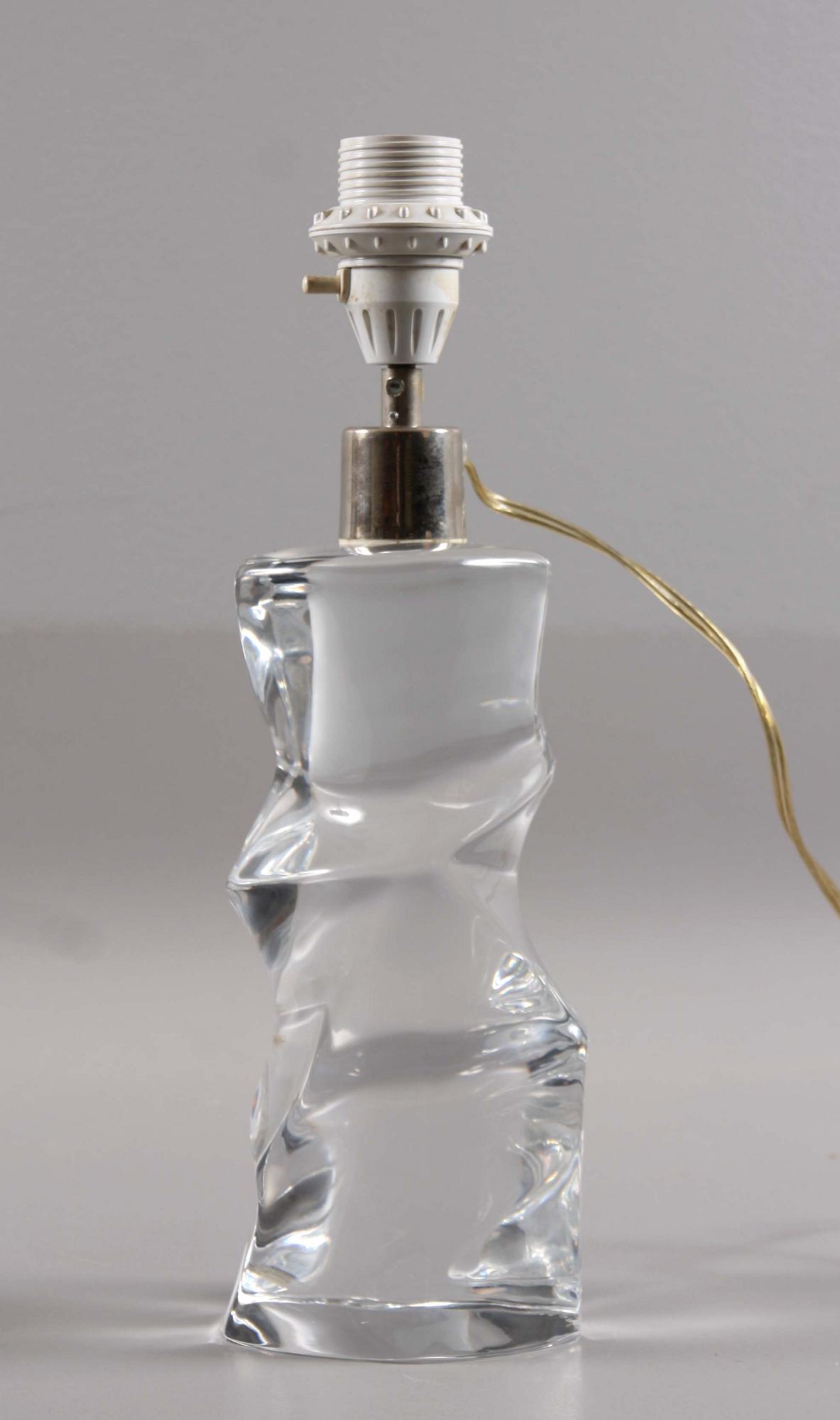 BORDSLAMPA, glas, Olle Alberius, Orrefors.