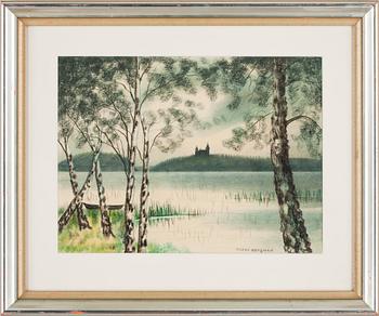 Oskar Bergman · OSKAR BERGMAN, pastell, sign.