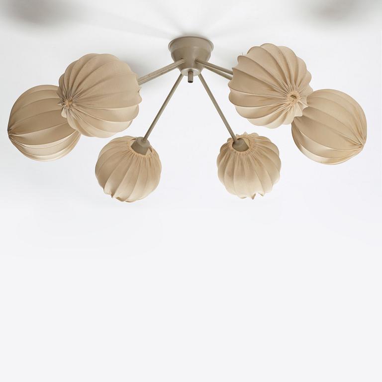 Hans Bergström, tak/vägglampa, modell "139", ateljé Lyktan, Åhus, 1960-tal.