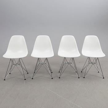 Charles & Ray Eames, chairs, 4 pcs, "Plastic chair DSR", Vitra, 2016.