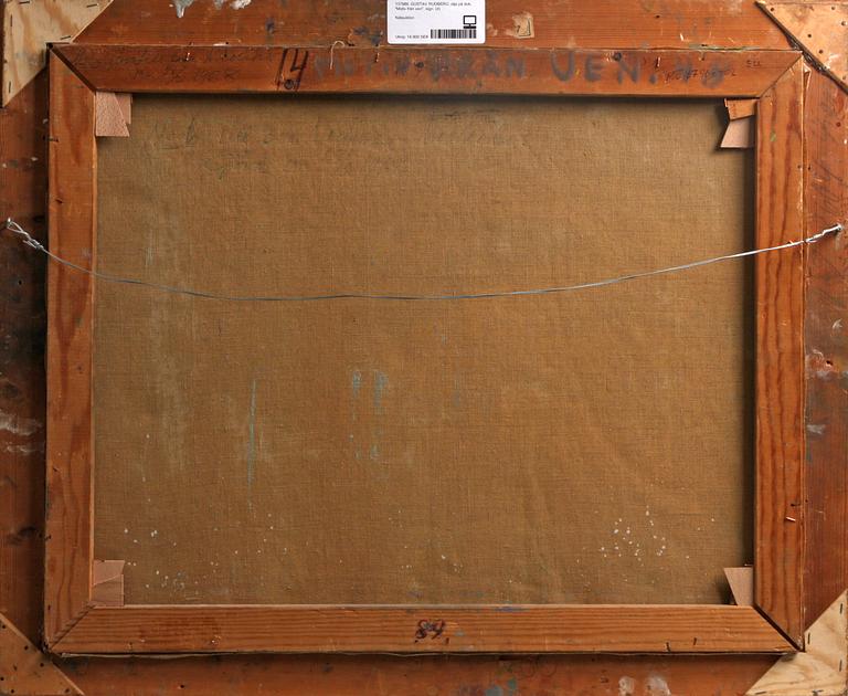 GUSTAV RUDBERG, olja på duk, "Motiv från ven", sign.