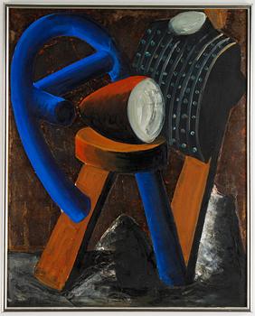 Martin Engström, oil on canvas, signed and dated -89.