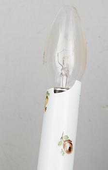 VÄGGLAMPETTER, 1 par, porslin, Dresden, 1900-talets mitt.