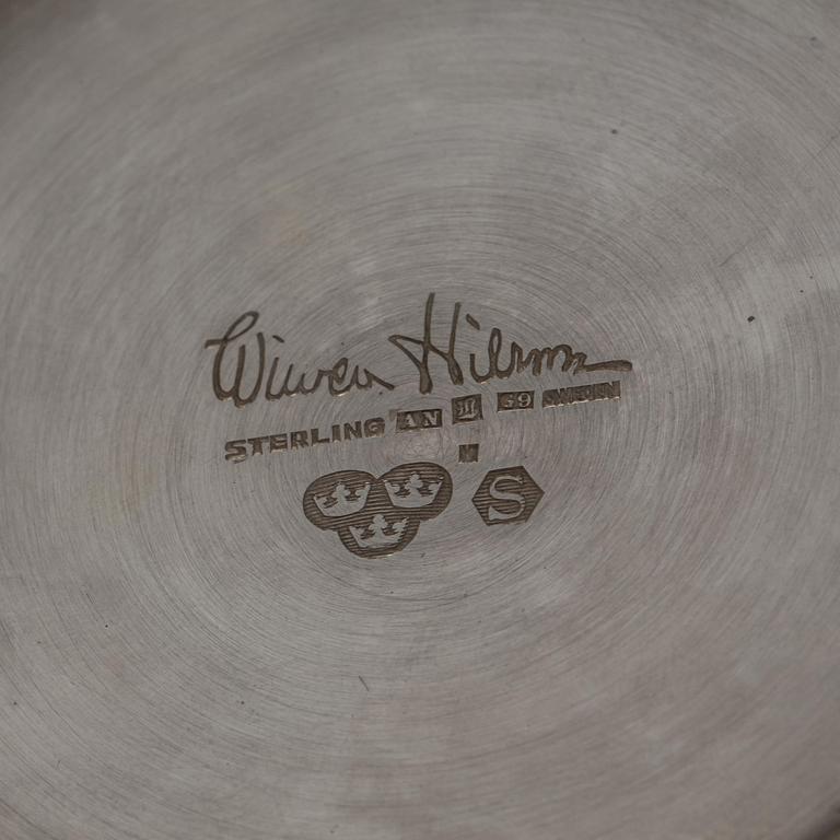 VAS, sterlingsilver, Wiwen Nilsson, Anders Nilsson, Lund. 1957. Vikt ca 540 g.