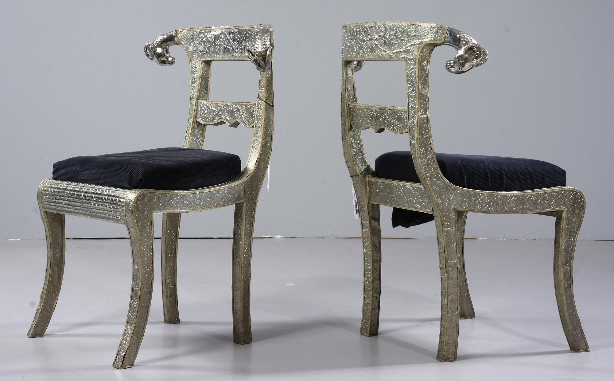 SALONGSGRUPP, 4 delar, empirestil, orientalisk, 1800/1900-tal.