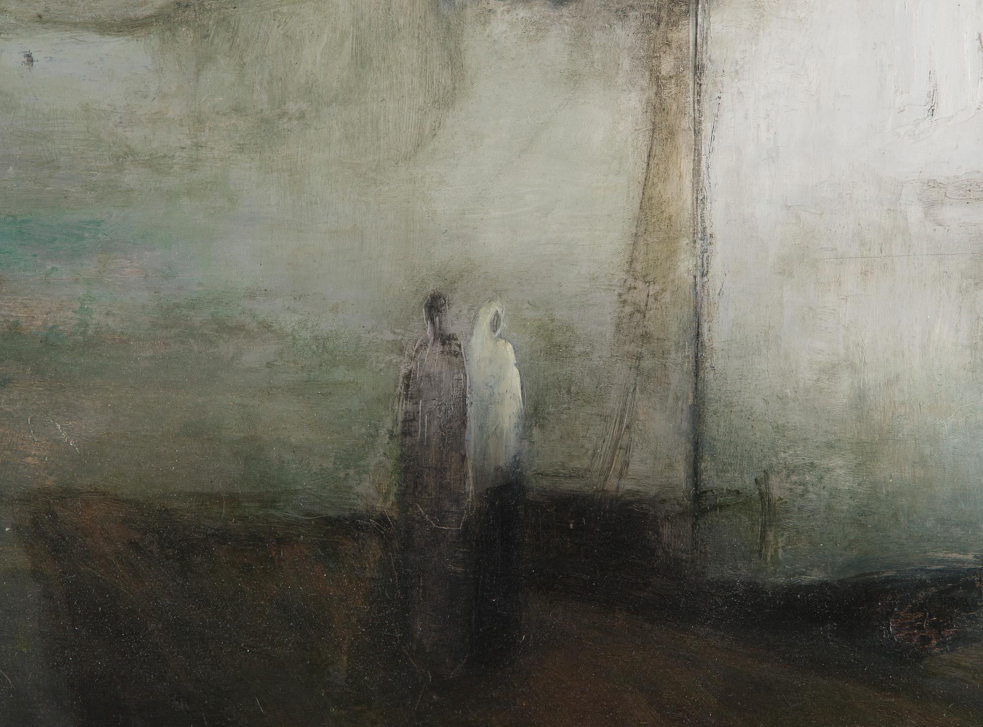 Elvi Maarni, Two Figures on the Jetty.