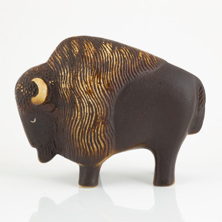 Lisa Larson, a 'Visent' figurine, for NK, Nordiska Kompaniet, Sweden in collaboration with WWF, Gustavsberg.