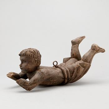 DEKORELEMENT, trä, 1700/1800-tal.