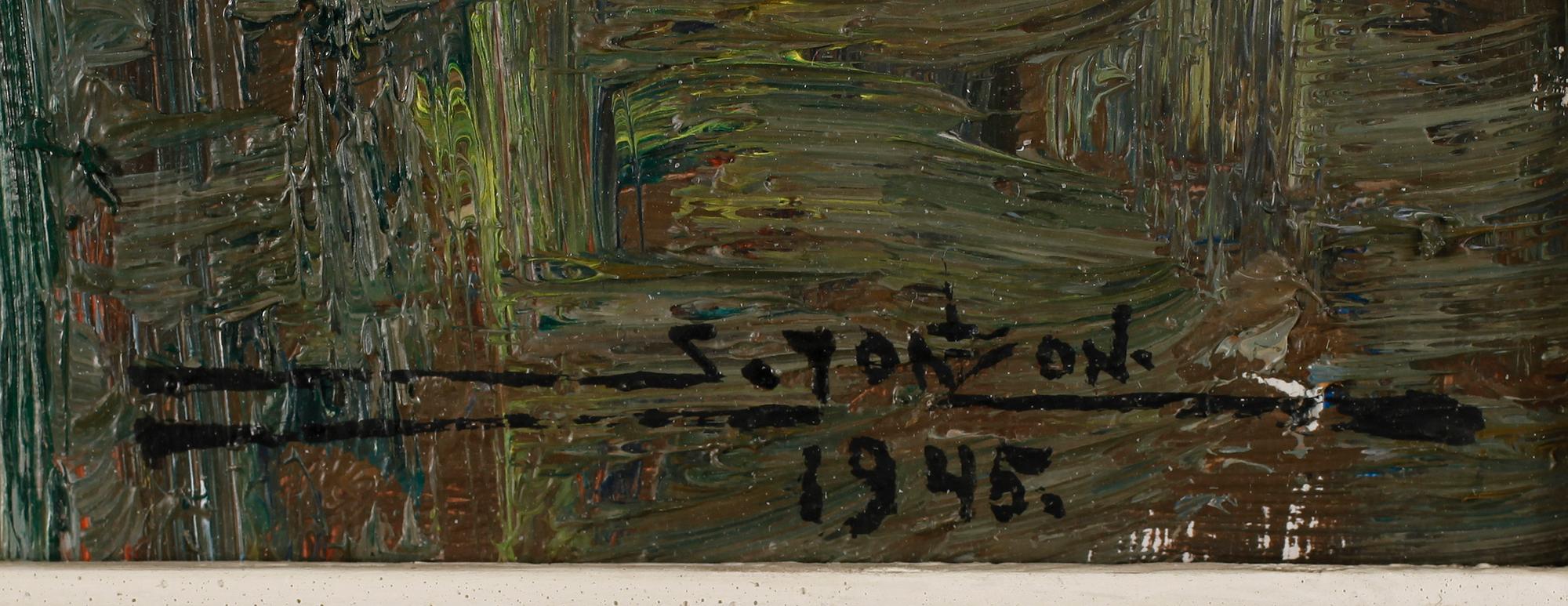STIG JONZON, olja på duk, sign och dat 1945.