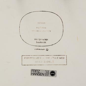 Bruno Mathsson & Piet Hein, dining table, "Superellipse", Fritz Hansen, Denmark, 1984.