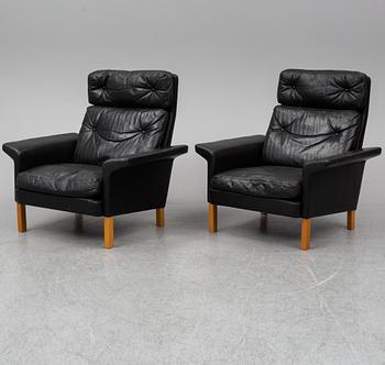 HANS OLSEN, fåtöljer, ett par, CS Möbler, Danmark, 1950/60-tal.