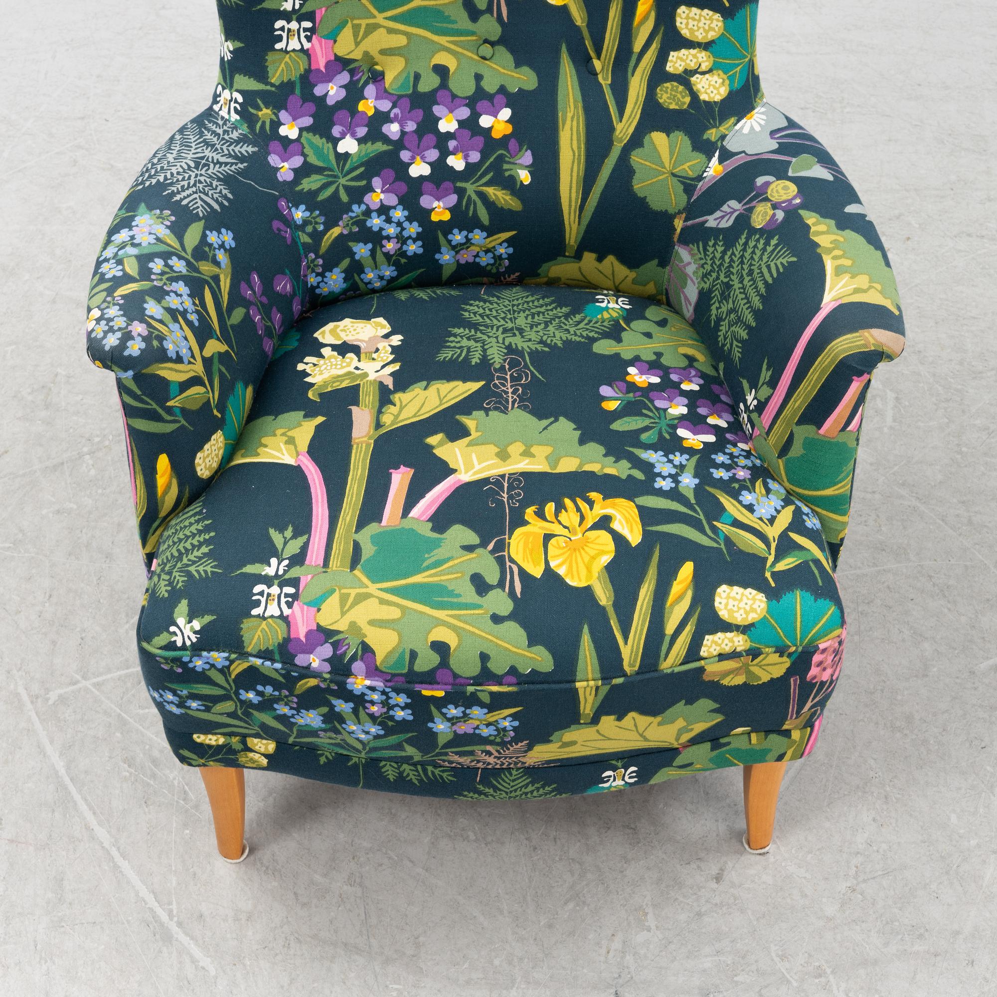 Carl Malmsten, fåtölj, ”Farmor”, 1900-talets andra hälft.