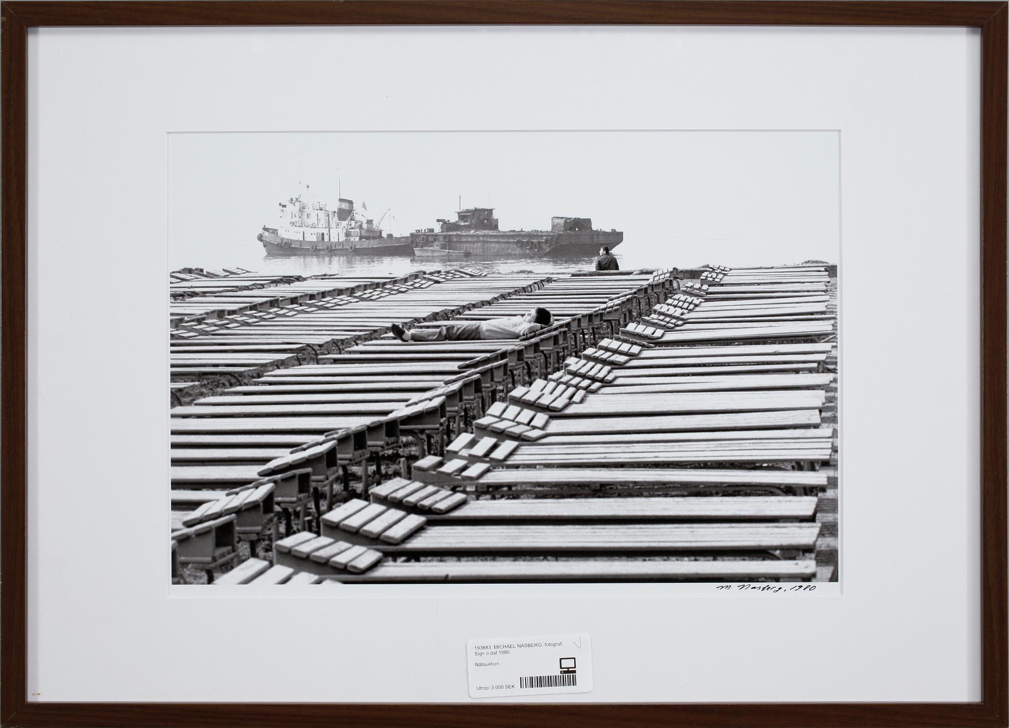 MICHAEL NASBERG, fotografi. Sign o dat 1980.