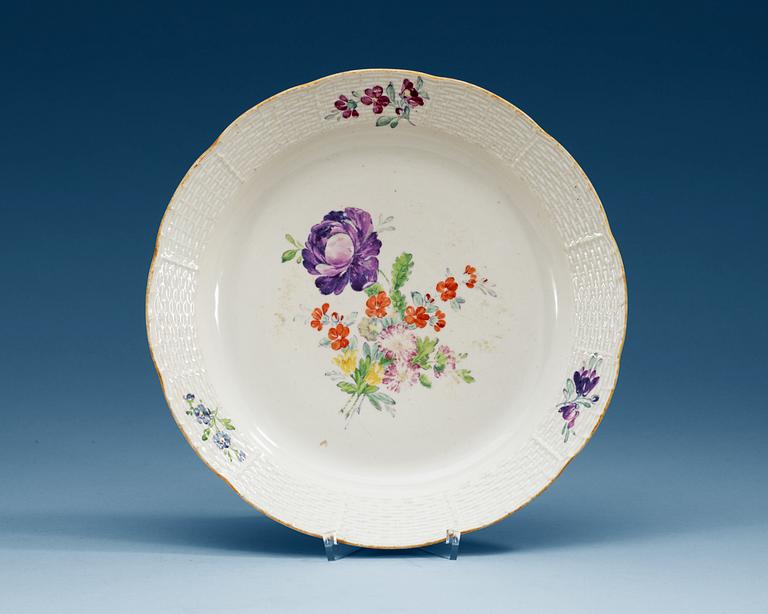A Russian serving dish, Imperial porcelainmanufactory, period of Catherine the Great.
