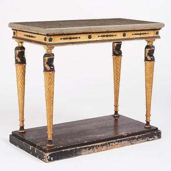 Konsolbord, Stockholmsarbete, Jonas Frisks art, omkring år 1800, Sengustavianskt.