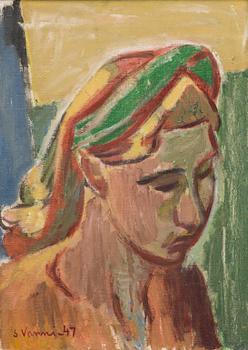 SAM VANNI, öljy kankaalle, signeerattu ja päivätty -47.